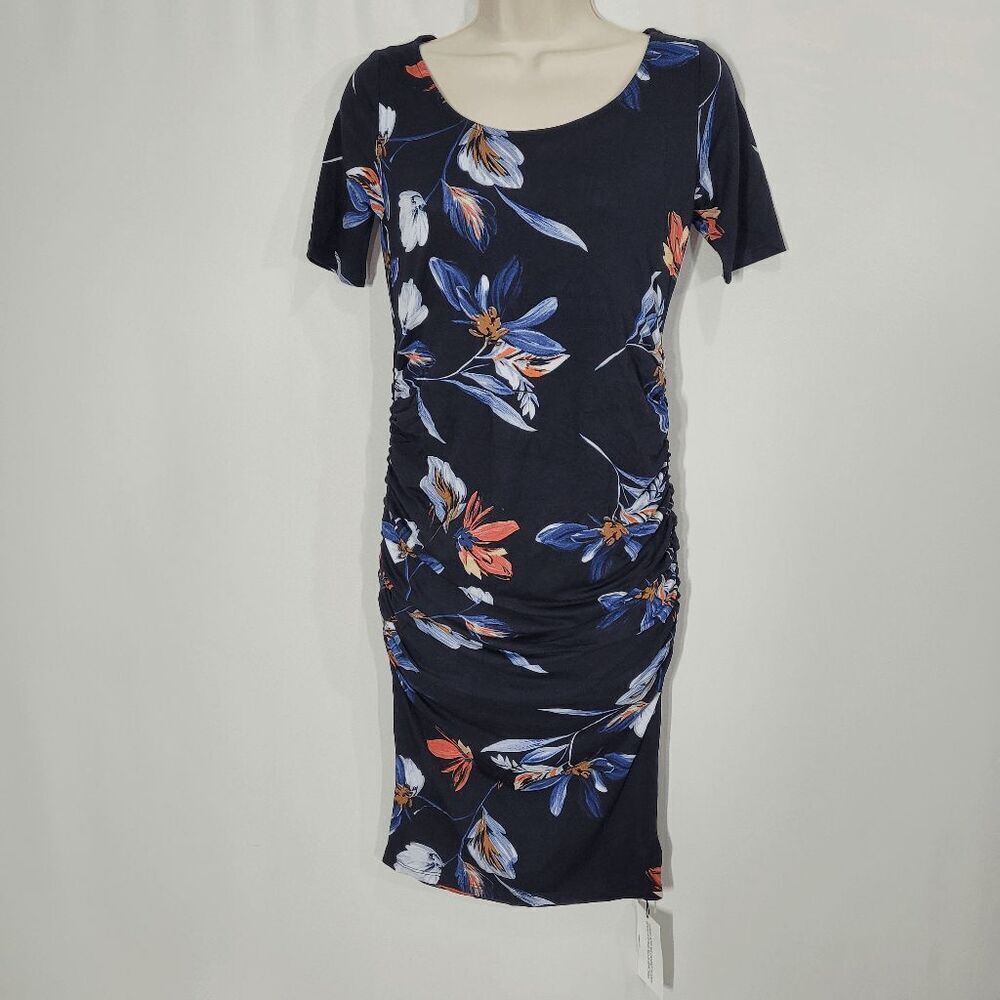 Yumi Kim Maternity Black Blossom Sky Dress XX-Small
